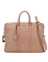 Briefcase, &pound;495, Handbags, Pink, Leather, Front view
